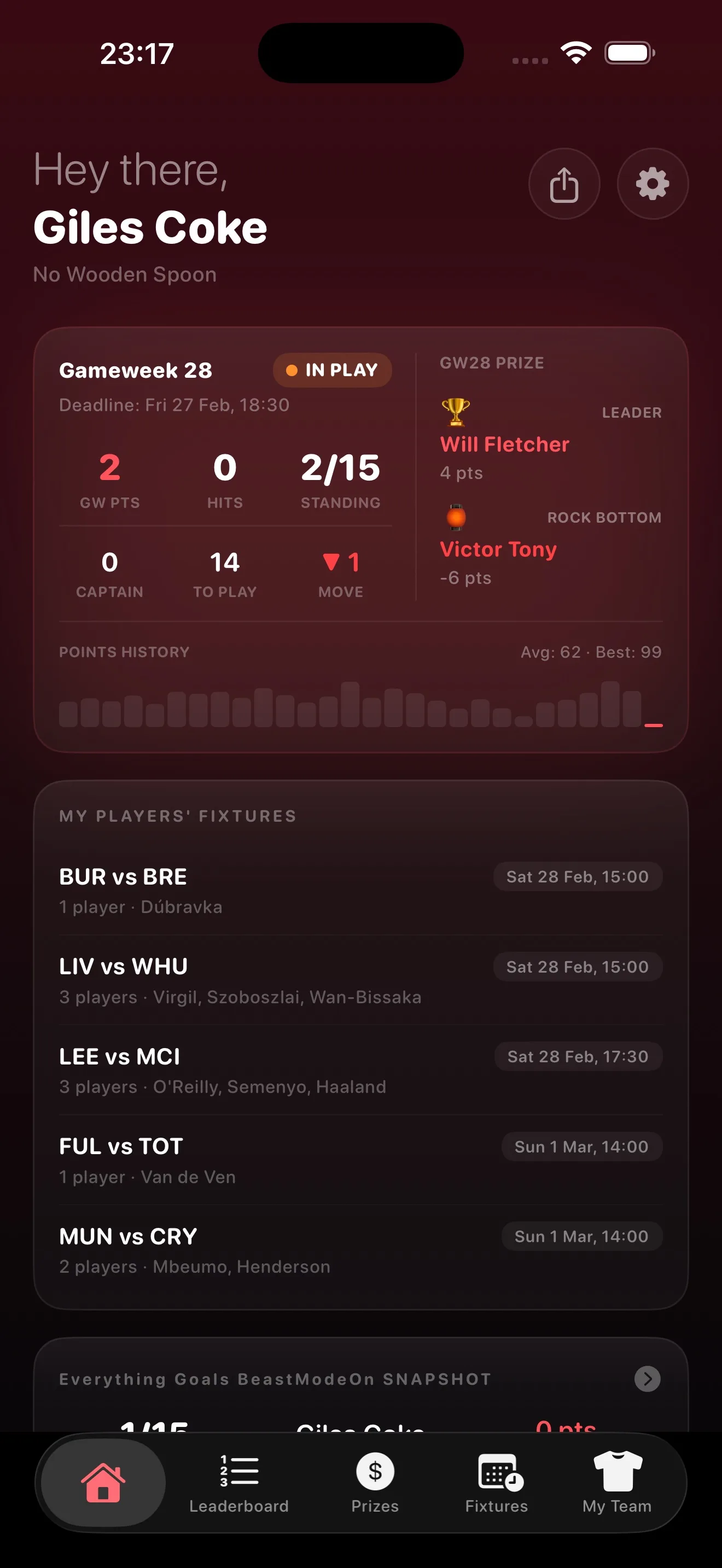 FPL Prize app preview
