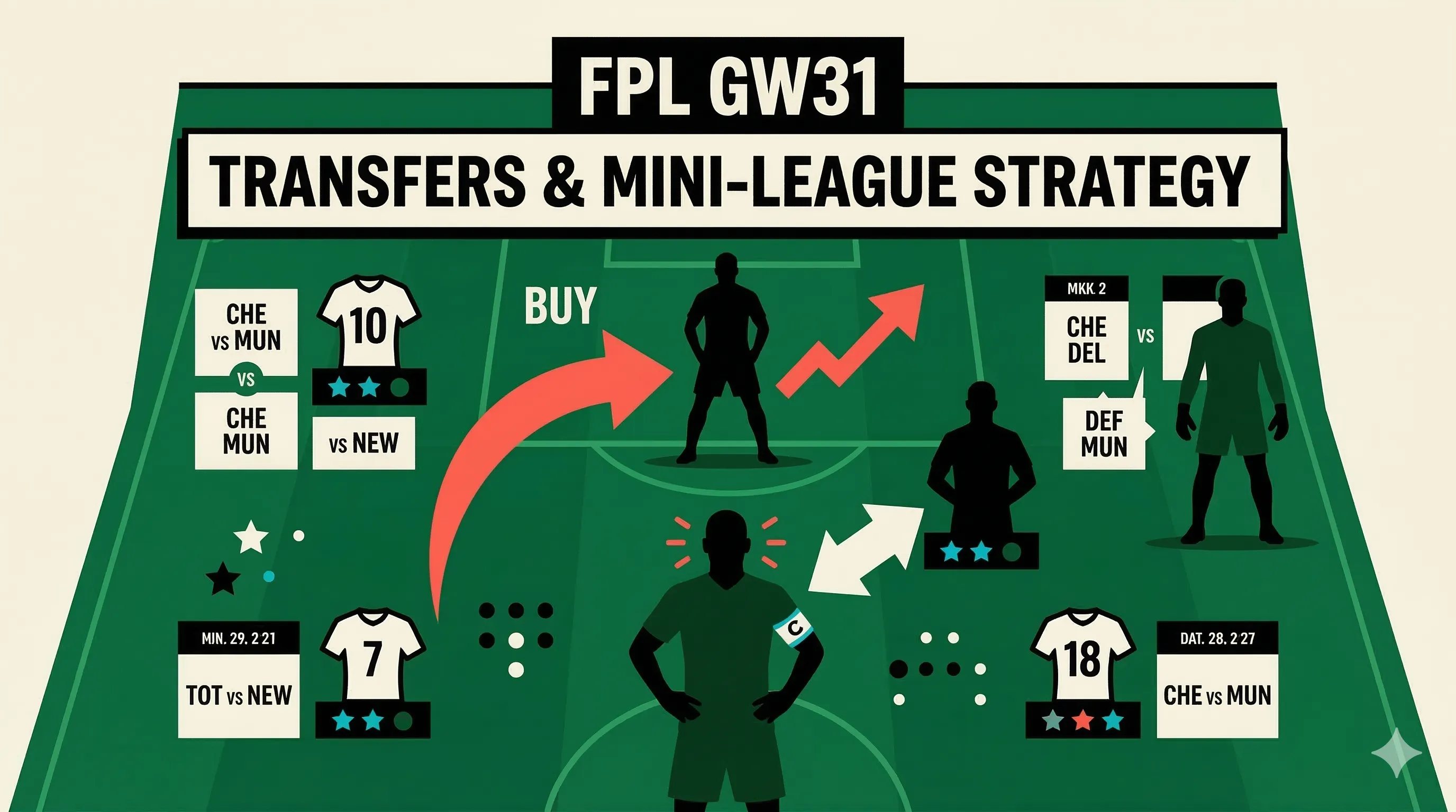 FPL GW31 players to buy: the transfers that can swing a mini-league